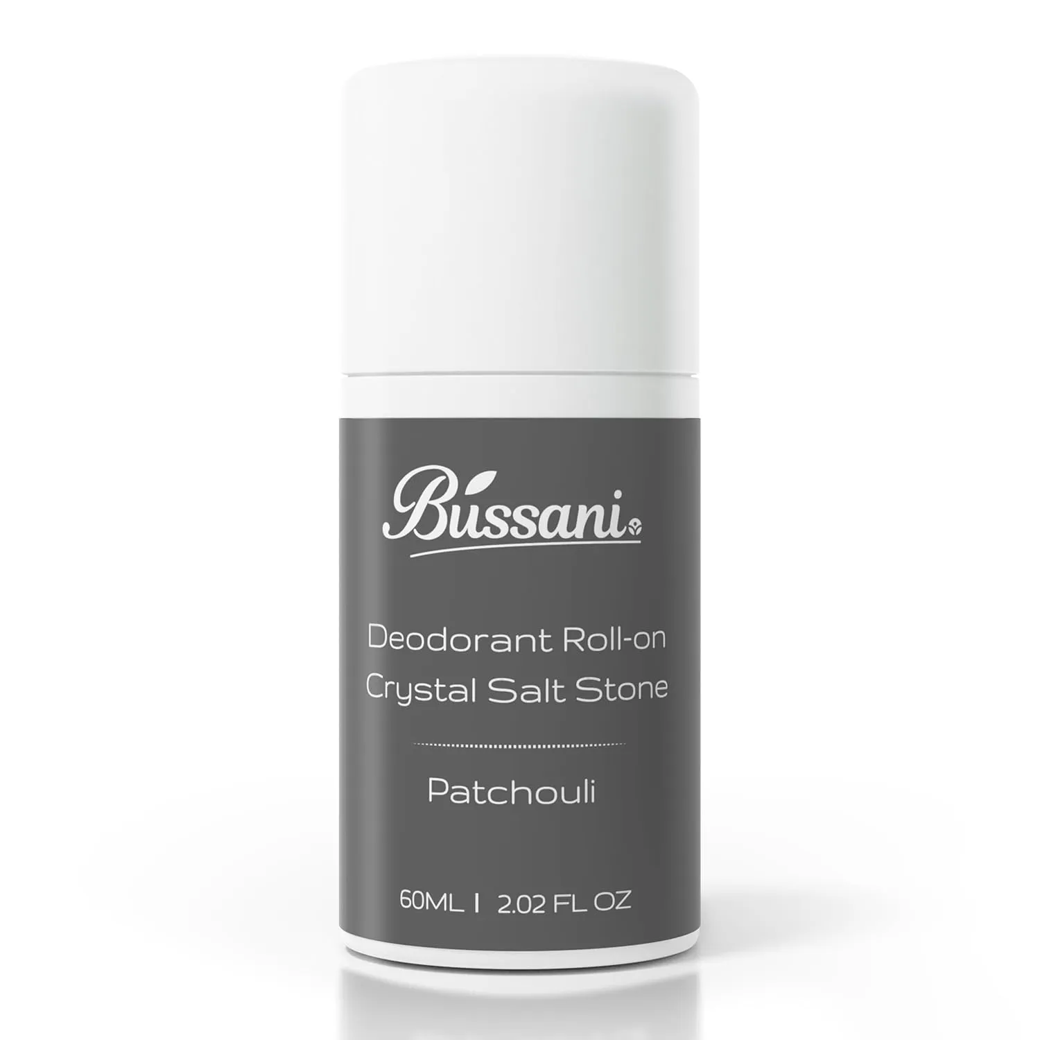 Bussani Crystal (Alum) Salt Stone Deodorant Men | Deodorant for Sensitive Skin | Aluminum & Baking Soda Free | 24-Hour Odor Protection | Fragrance: Patchouli Perfume Scent 2.02 fl oz