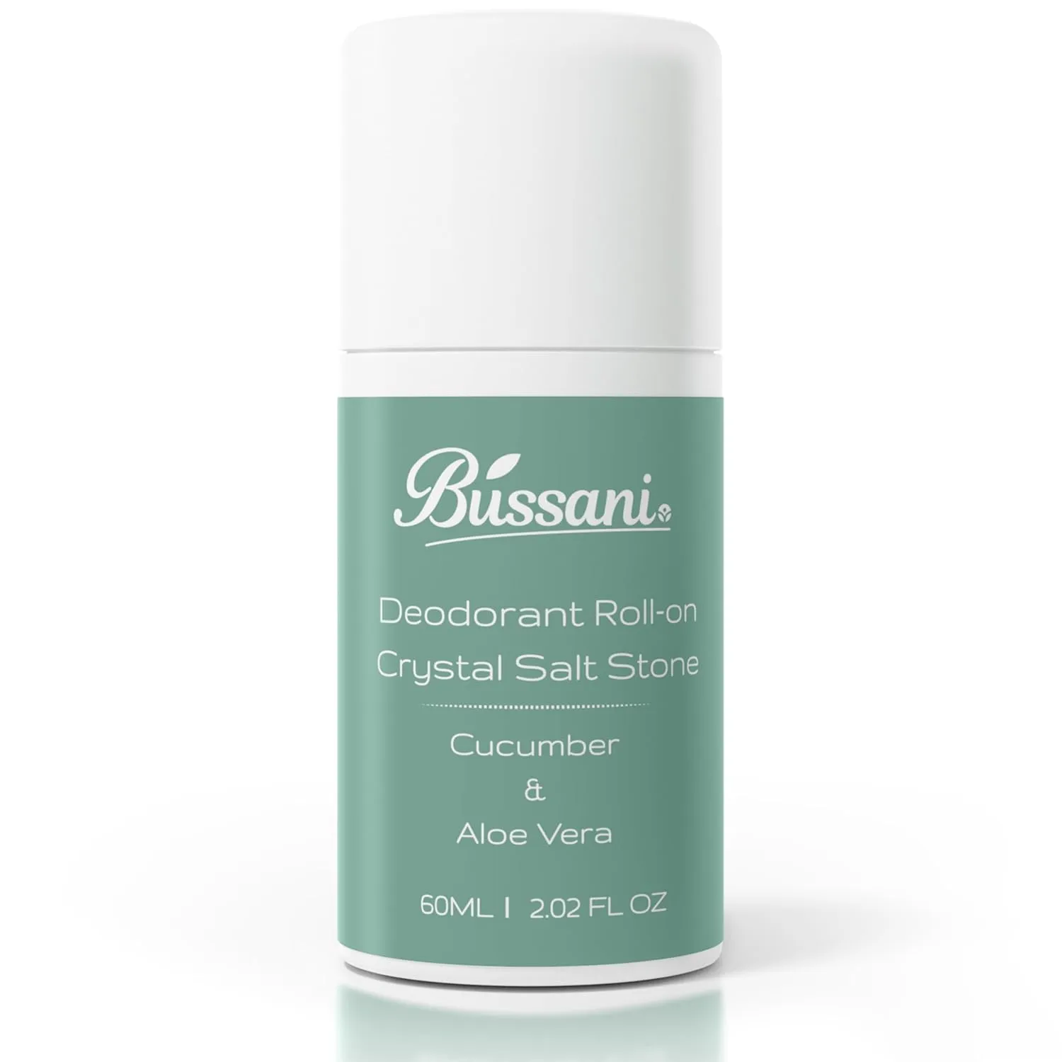 Bussani Crystal Salt Stone Deodorant – for Kids (Boys & Girls 6 ), Teens & Adults | Cucumber & Aloe Vera Scent | Aluminum & Paraben-Free | Prevents Body Odor | No Clothing Stains | 2.02 fl oz
