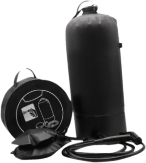 Camp Shower Camping Shower Bag with Hose Portable Lightweight with Foot Pump 11L for Traveling Hiking Picnic Hunting Fishing