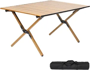 Camp Tables Portable Foldable, Carbon Steel Sturdy Folding Table, Dining Table for Cooking, Camp, Travel, BBQ, Party (Color : C, Size : 90cm/35.4in)