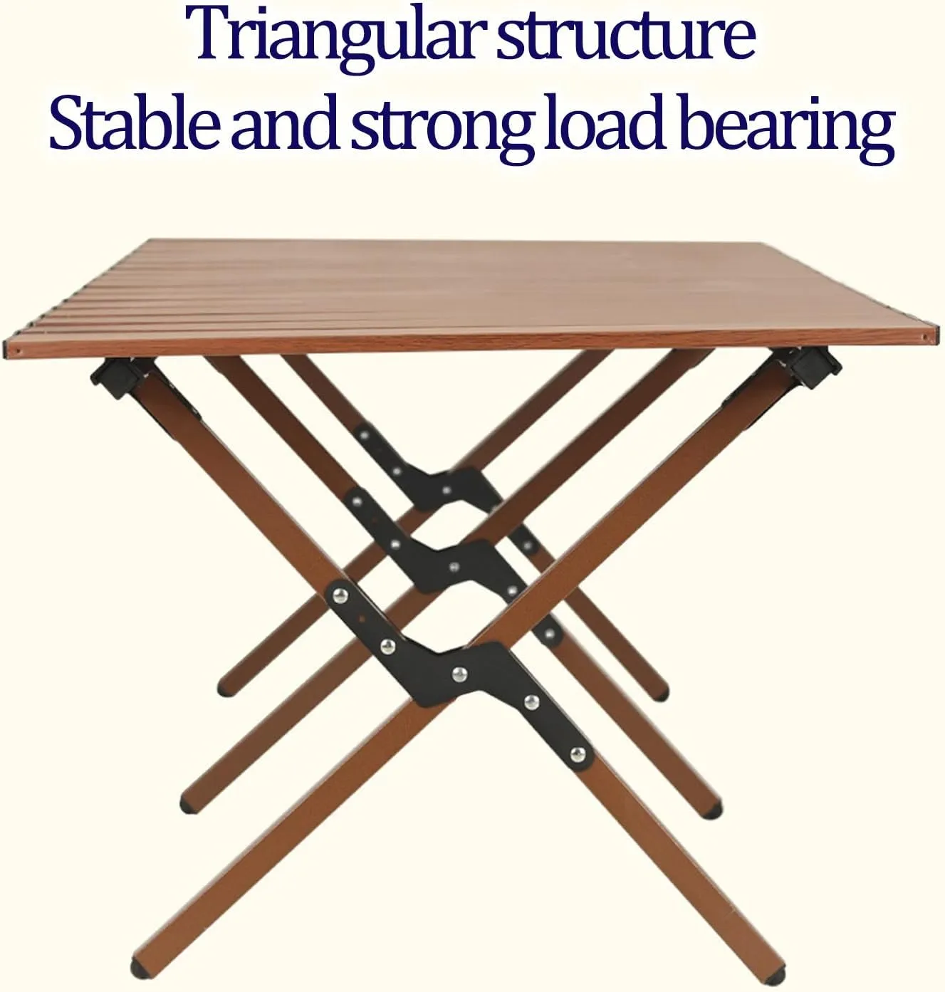 Camp Tables Portable Foldable, Carbon Steel Sturdy Folding Table, Dining Table for Cooking, Camp, Travel, BBQ, Party