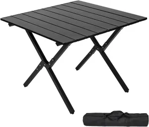 Camp Tables Portable Foldable, Carbon Steel Sturdy Folding Table, Dining Table for Cooking, Camp, Travel, BBQ, Party