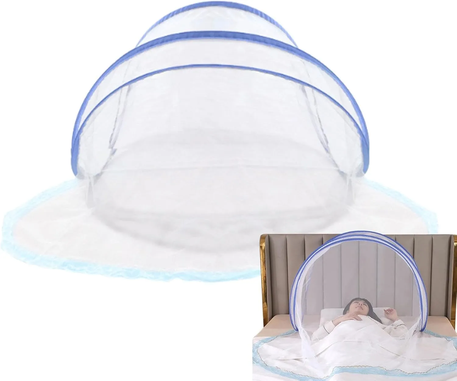 Camping Bed Net, Outdoor Sleeping Bed Net, Fine Mesh Sleeping Bed Net, Portable Travel Bed Net for Mountaineering, Outdoor Bedding for Camping, Hiking, and Outdoor Adventures