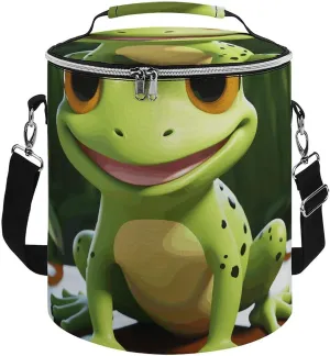 Camping Cooler Bag, Cute Frog Print Portable Ice Pack Outdoor Cooler Bag Picnic Cooler Bag Foldable Cooler Bag, style