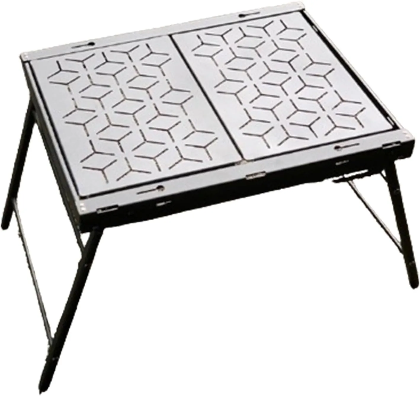 Camping Foldable Table, Portable Picnic Table IGT Unit Combination Table, Steel Roll-up Square Table for Camping, Picnic
