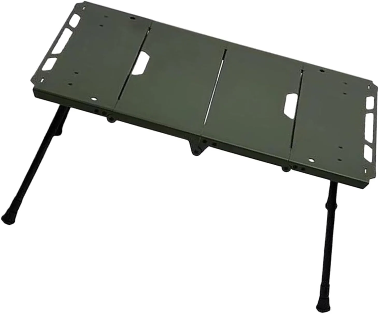 Camping Folding Table Outdoor Desk Furniture Compact Sturdy Foldable Table with Adjustable Legs for Backyard, Garden, Patio