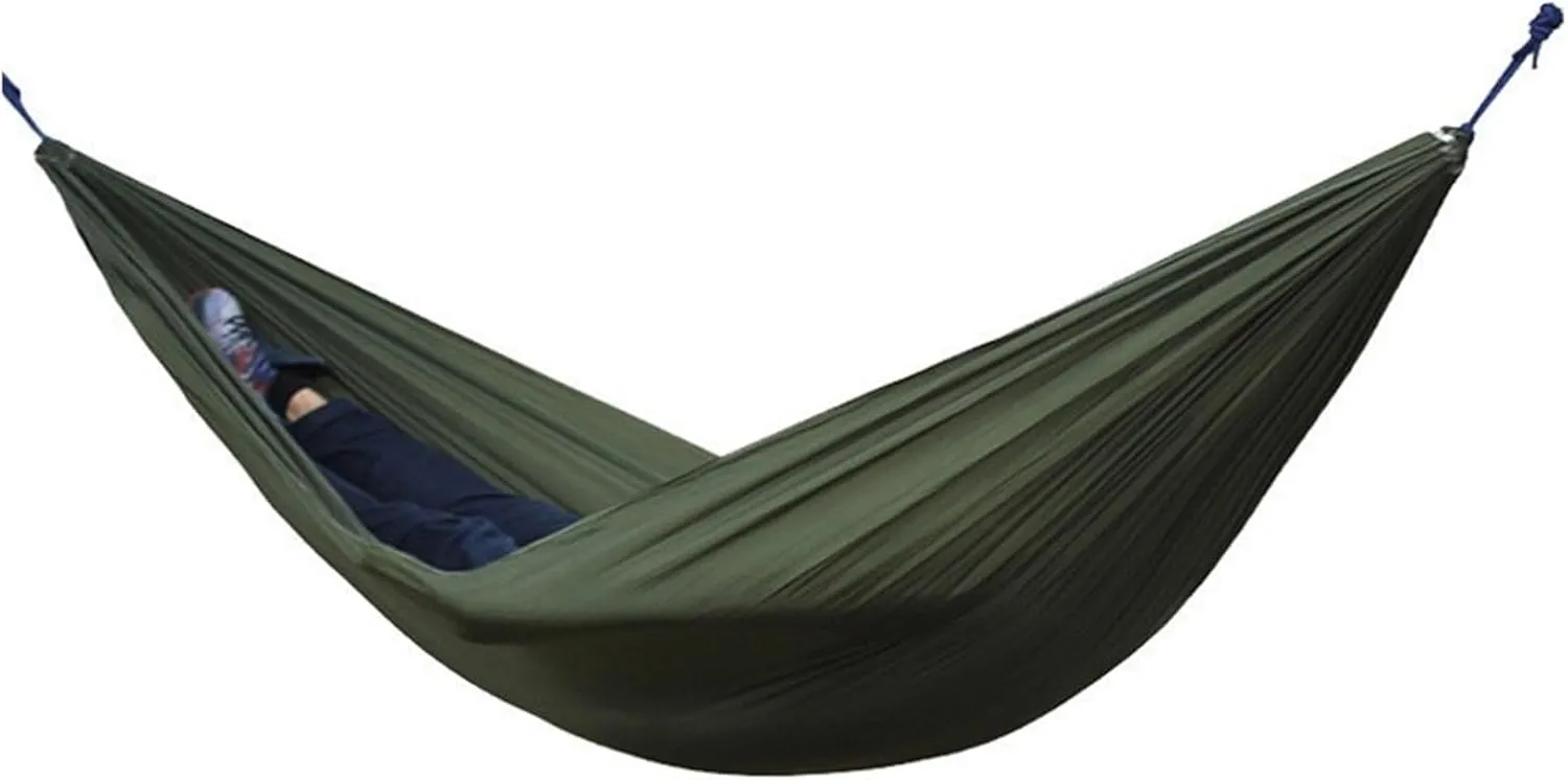 Camping Hammock 102x55inch Outdoor Double Camping Hammock with Tree Strap Lightweight Nylon Hammock Swing Chair for Hiking Garden
