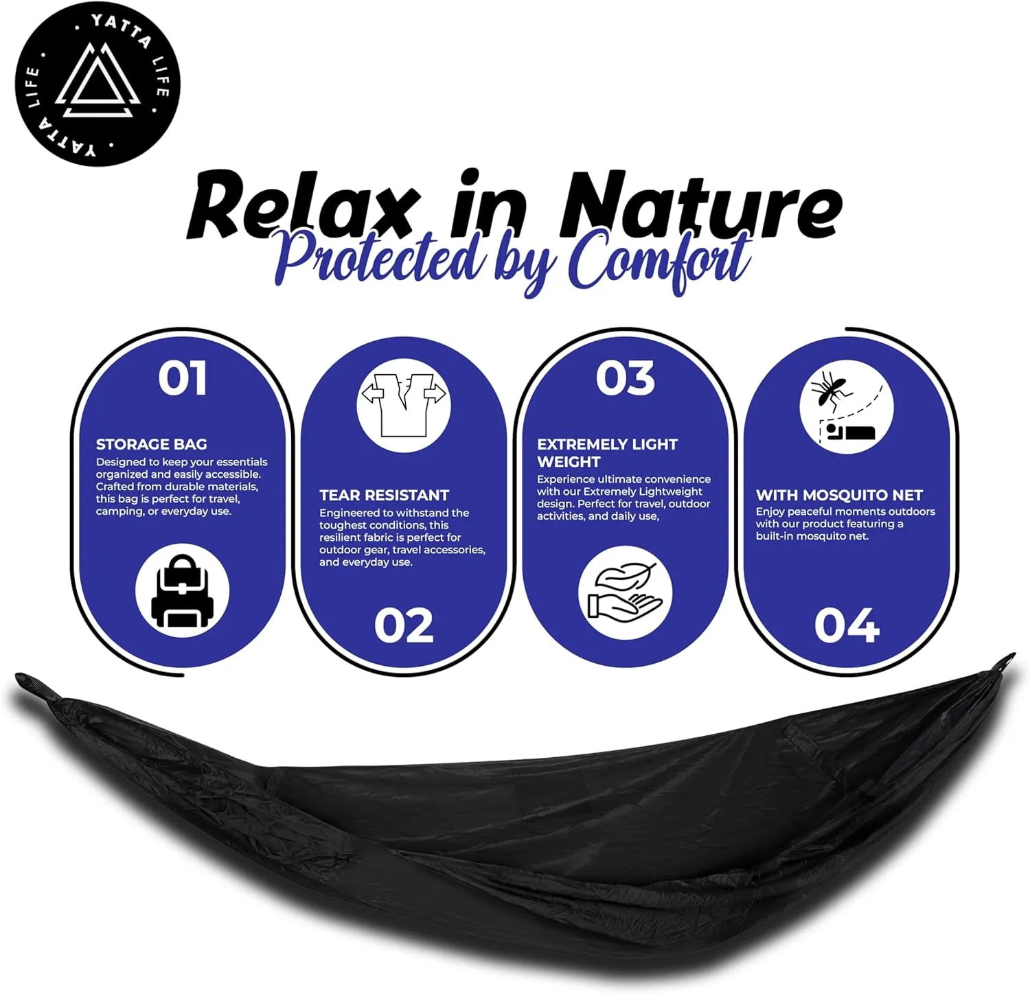 Camping Hammock – Lightweight Compact Hammock for Camping Youth – Camp Hammock with Mosquito Net – Portable Hammock Tent for Indoor & Outdoor – 114x55x39-Inch – Army Green