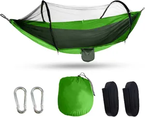 Camping Hammock, Portable Hiking and Camping Hammock with Straps, 3 in 1 Waterproof Lightweight Portable Sleeping Hammock, Travel Outdoor Gear with Tree Strap Swing for Camping Hiking Beach