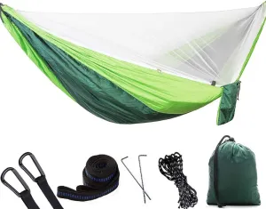 Camping Hammock with Mosquito net Tent Portable Lightweight 2 Person for Outdoors Backpacking Hiking Trekking