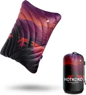 Camping Pillow,Supportive Compressible Travel Pillow Middle Size Lightweight Camp Pillow with Storage Bag for Camping,Hiking,Backpacking,Airplane