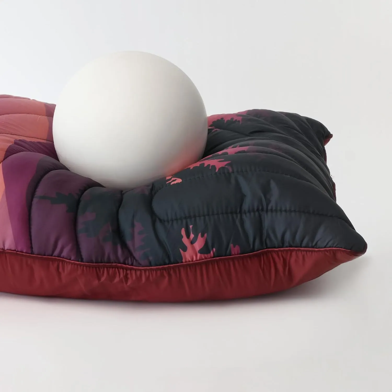Camping Pillow,Supportive Compressible Travel Pillow Middle Size Lightweight Camp Pillow with Storage Bag for Camping,Hiking,Backpacking,Airplane