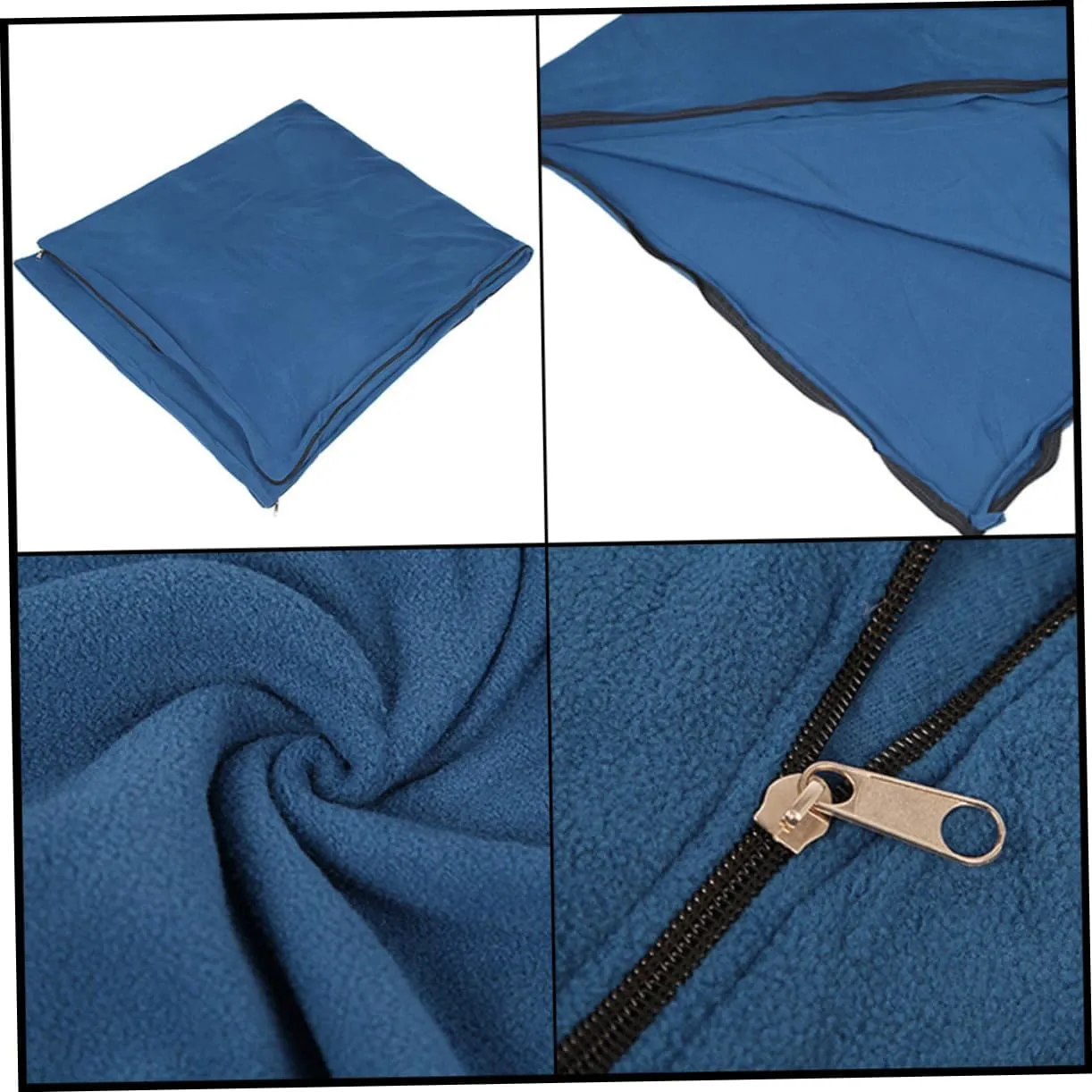 Camping Sleep Sack Sleeping Bags for Adults Fleece Winter Cool Weather Aldult