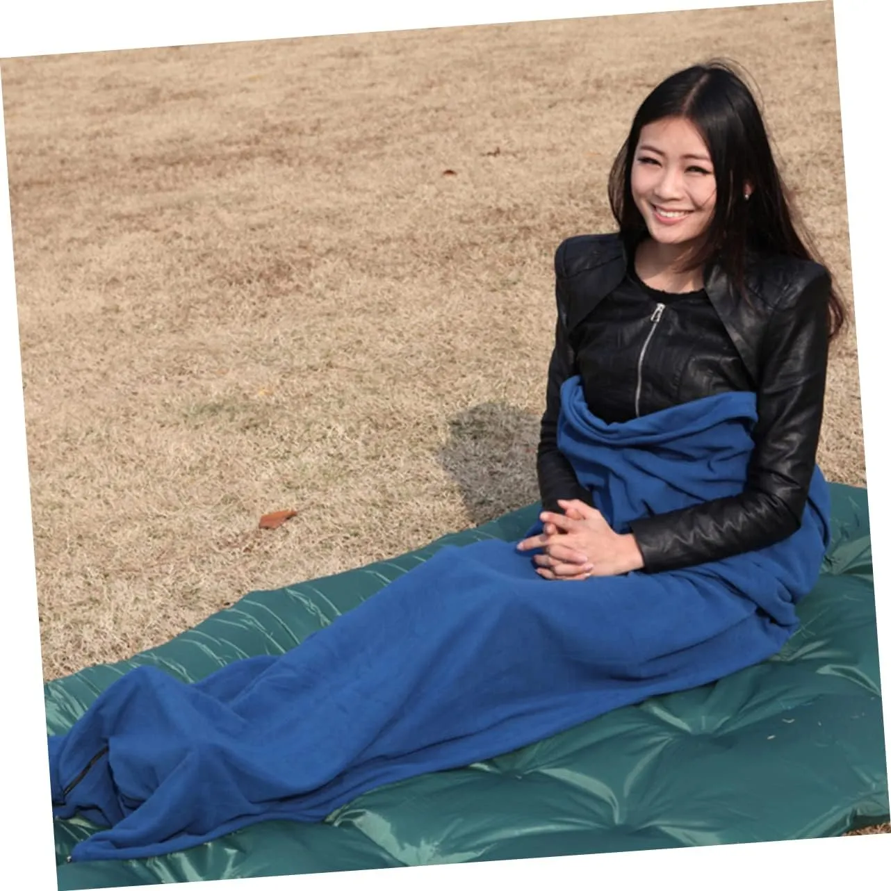 Camping Sleep Sack Sleeping Bags for Adults Fleece Winter Cool Weather Aldult