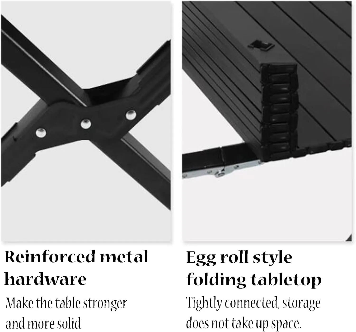 Camping Table Camping Folding Table Foldable Picnic Table Portable Roll Up Desktop Easy to Assembly for Indoor & Outdoor