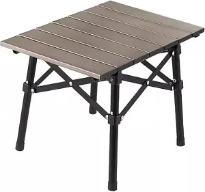 Camping Table Folding Table Portable Table Camping Aluminum Camp Table Ultralight Camping Table for Garden Hiking Camping (Color : Gold)