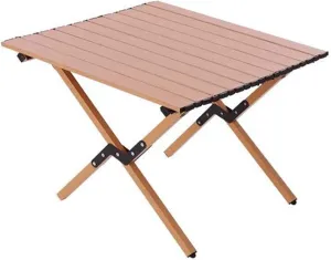Camping Tables That Fold Up Picnic Table Folding Portable Table Carbon Steel with Roll Up Top Sturdy Portable Camp Table for Outdoor Picnic Travel
