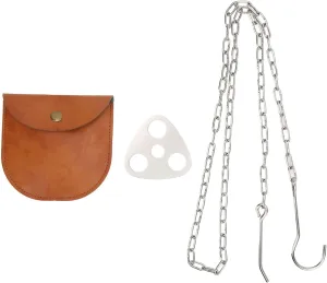 Camping Tripod Board, Campfire Tripod, Stainless Steel Campire Support Plate, Tripod Cooking Board Support Plate Chain Set for Camper,Hiker Travel Outdoor Firepit