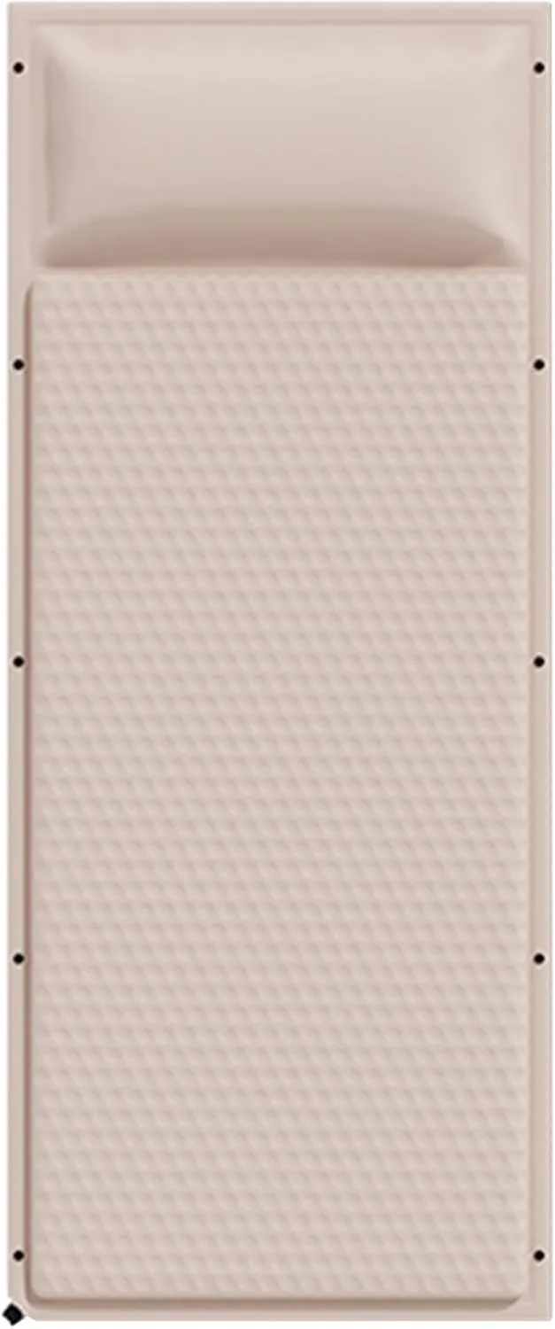 Car Air Mattress Foldable for Audi S4 B7 Avant Wagon 8ED 2004-2009, Back Seat Camping Bed Breathable Airbed Auto-Inflation Without Air Pump SUV Portable Sleeping Pad,Beige Single