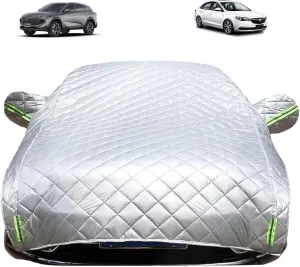 Car Cover Against Hail for SUV, 5-Layer Thickened Hail Storm Protector Padded Car Cover, Durable Snowproof Waterproof Windproof Sun UV Blanket Outdoor All Weather Automobile Protection (SUV)