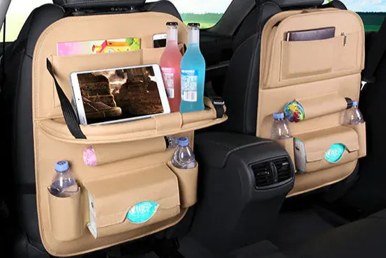 Car Seat Organizer with Foldable Table