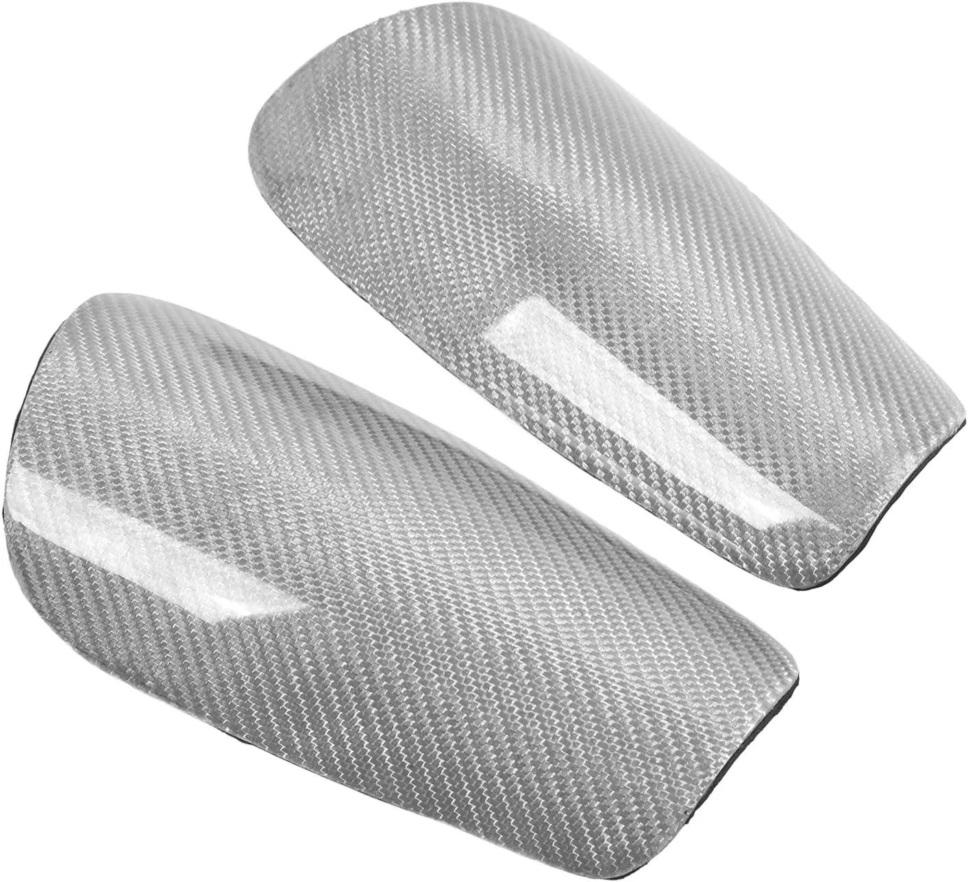 Carbon Fiber Soccer Shin Guards, Shock Absorption Lightweight Shin Pads with Ergonomic Design Neoprene Material Protective Equipment Storage Bag Included for Kids Football Games