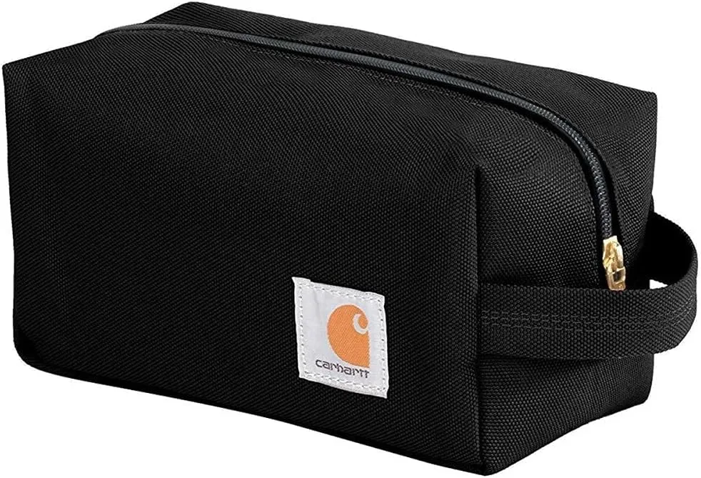 Carhartt Travel Kit, Durable Toiletry Organizer Bag, Black, One Size