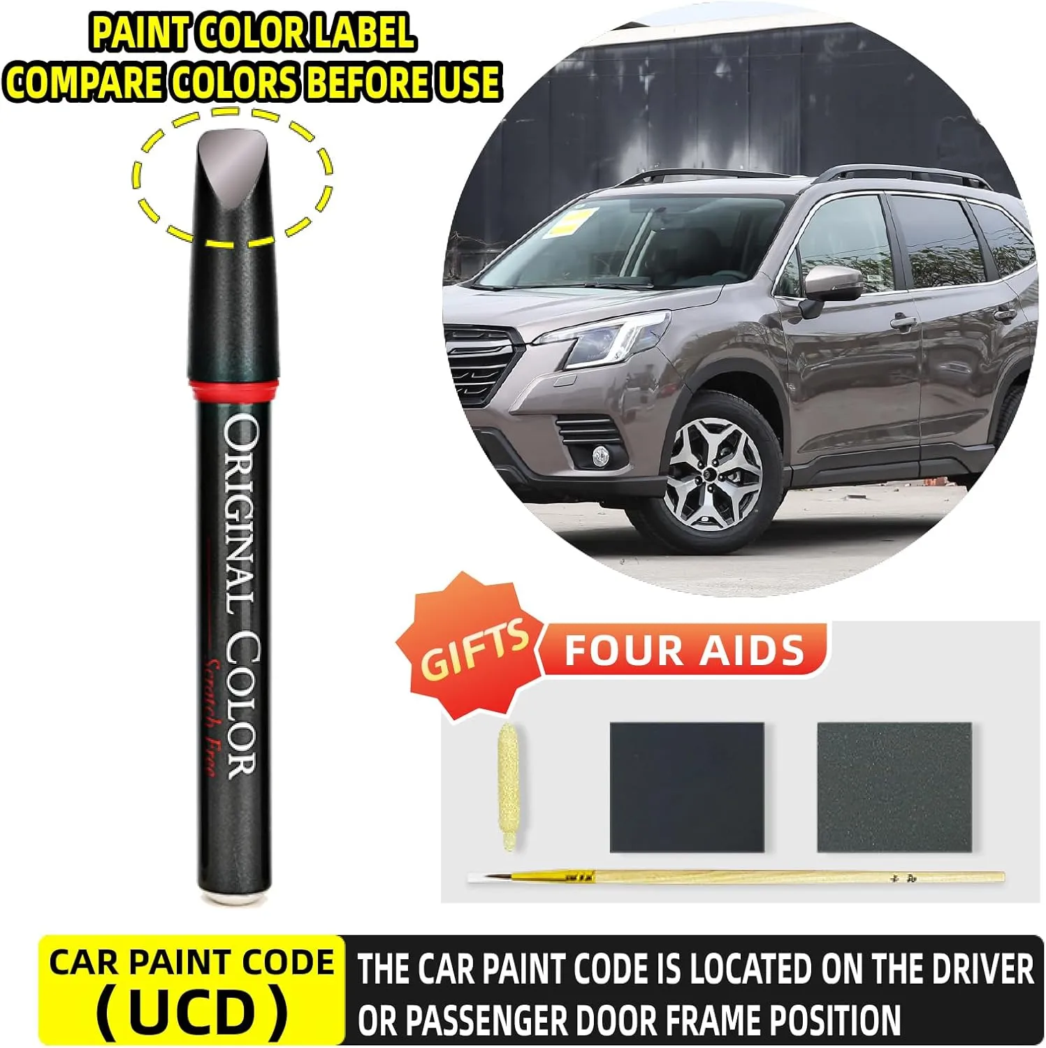 Carhoo 64Z Newport Blue Pearl Compatible with Subaru Exact Match Touch Up Paint Pen