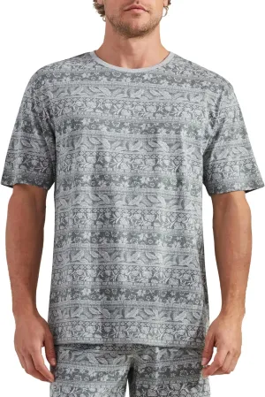CARIBBEAN JOE Clothing & Accessorie's Men's Shirt, Pajamas Sleep Top with Aztec Print Design, Lightweight and Breathable Pjs