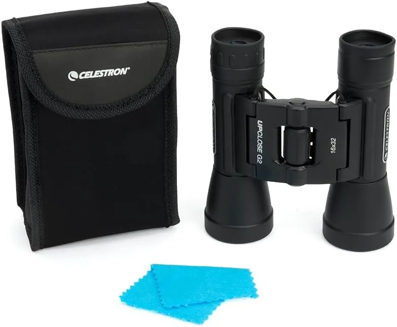 Celestron – UpClose G2 16x32 Binocular – Multi-Coated Optics for Bird Watching, Wildlife, Scenery and Hunting – Roof Prism Binocular for Beginners – Includes Soft Carrying Case