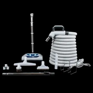 Central Vacuum Accessory Kit With PN11 Nozzle, 1 3/8" X 30' Hose