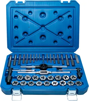 Century Drill & Tool 98900 Metric Tap and Die Set, 40-Piece, Steel