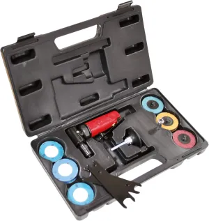 Chicago Pneumatic CP875 Kit - Air Die Grinder Tool, Welder, Woodworking, Automotive Car Detailing, Stainless Steel Polisher, Heavy Duty, Right Angle Grinder, 1/4 Inch (6 mm), 0.3 HP/ 220W - 22500 RPM