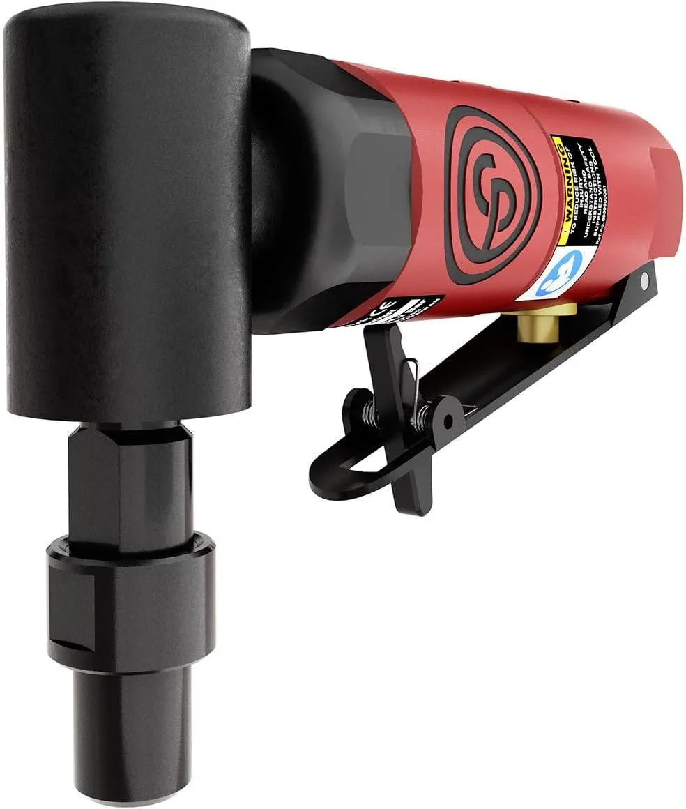 Chicago Pneumatic CP875 Kit - Air Die Grinder Tool, Welder, Woodworking, Automotive Car Detailing, Stainless Steel Polisher, Heavy Duty, Right Angle Grinder, 1/4 Inch (6 mm), 0.3 HP/ 220W - 22500 RPM