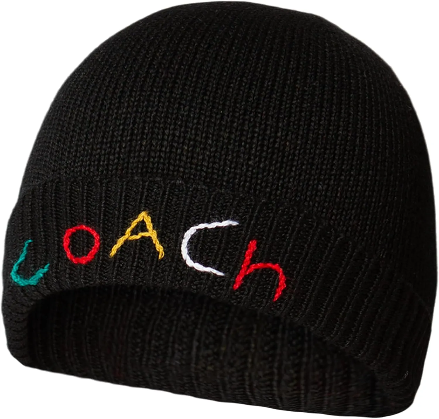 Coach Women's Embroidered Beanie with Gift Box
