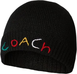 Coach Women's Embroidered Beanie with Gift Box