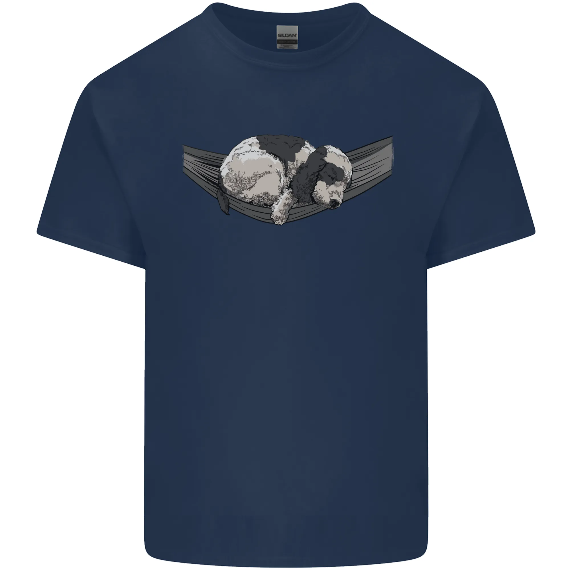 Cocker Spaniel on a Hammock Dog Mens Light Cotton T-Shirt