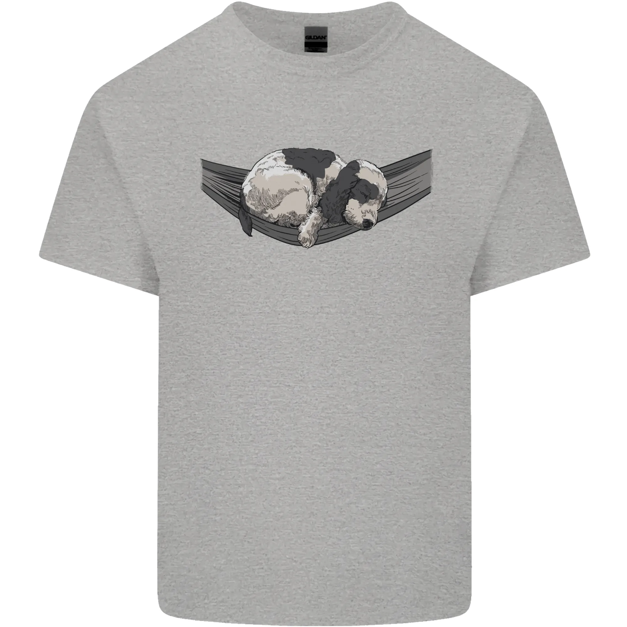 Cocker Spaniel on a Hammock Dog Mens Light Cotton T-Shirt