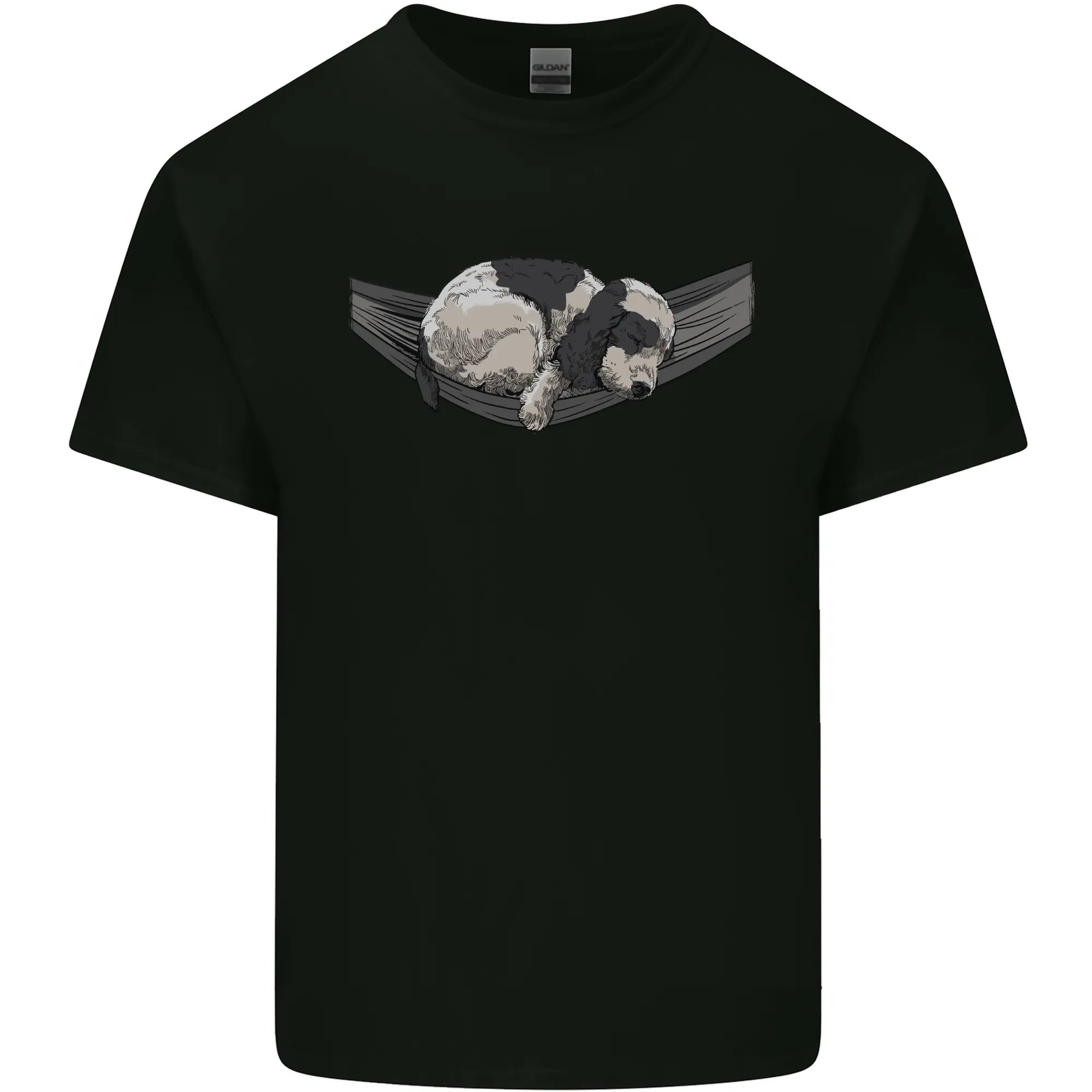 Cocker Spaniel on a Hammock Dog Mens Light Cotton T-Shirt