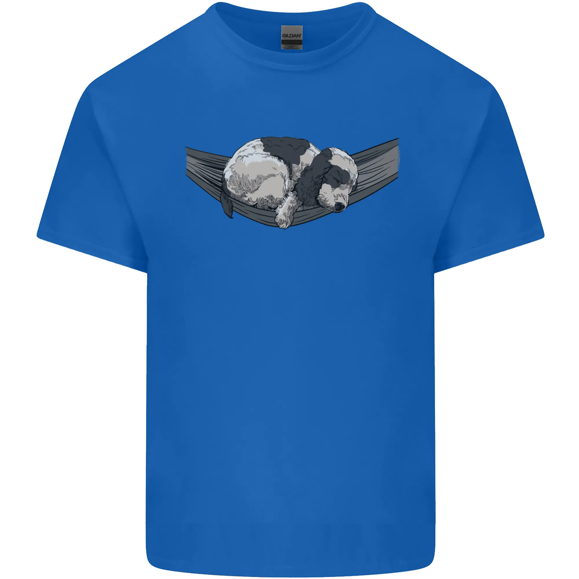 Cocker Spaniel on a Hammock Dog Mens Light Cotton T-Shirt