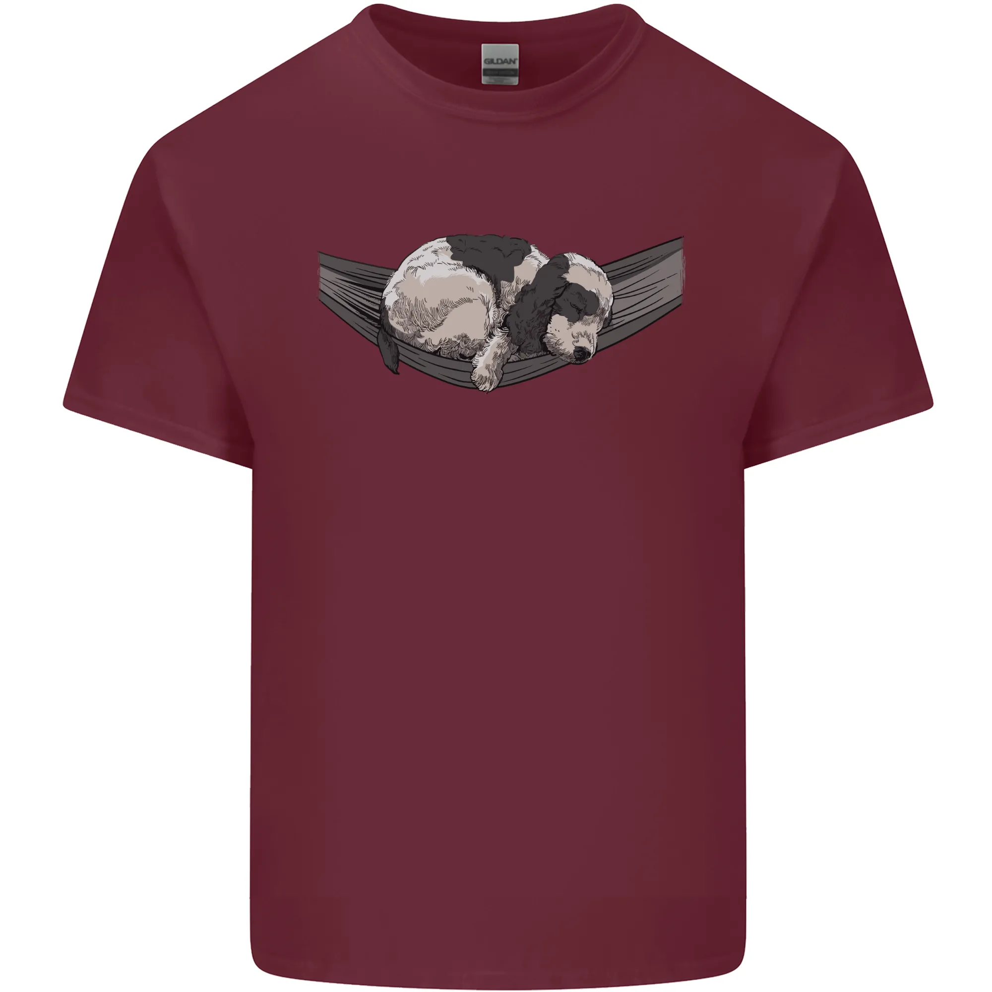 Cocker Spaniel on a Hammock Dog Mens Light Cotton T-Shirt