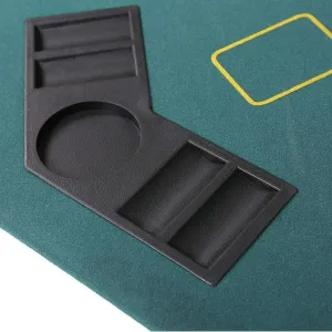 COLOR TREE Foldable Poker Table Equipment Sets, 11.5 Gram Texas Hold 'em Clay Poker Chip Set with Aluminum Case