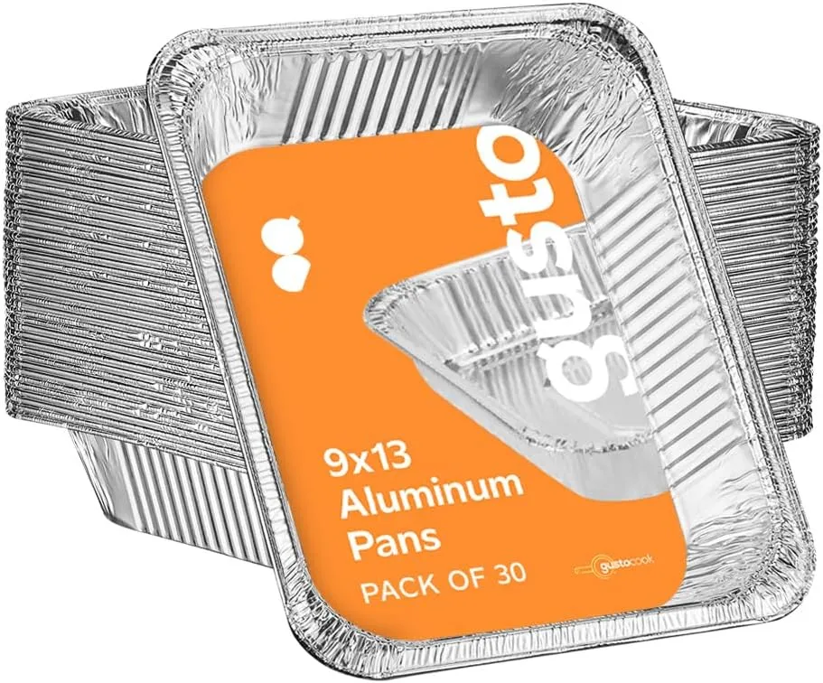 Comfy Package [30 Count] 9 x 13 Aluminum Foil Pans Half Size Deep Steam Table Pans