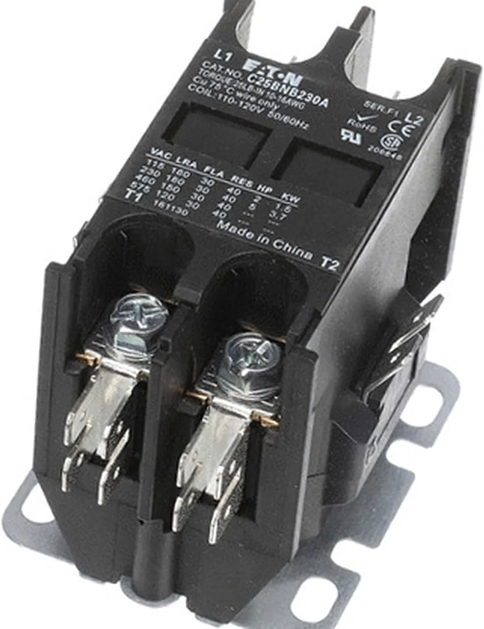 Compatible with B177Al For Grindmaster Cecilware Contactor 2-Pole 30A/40A,120V- Gmb177Al R2MidW26452