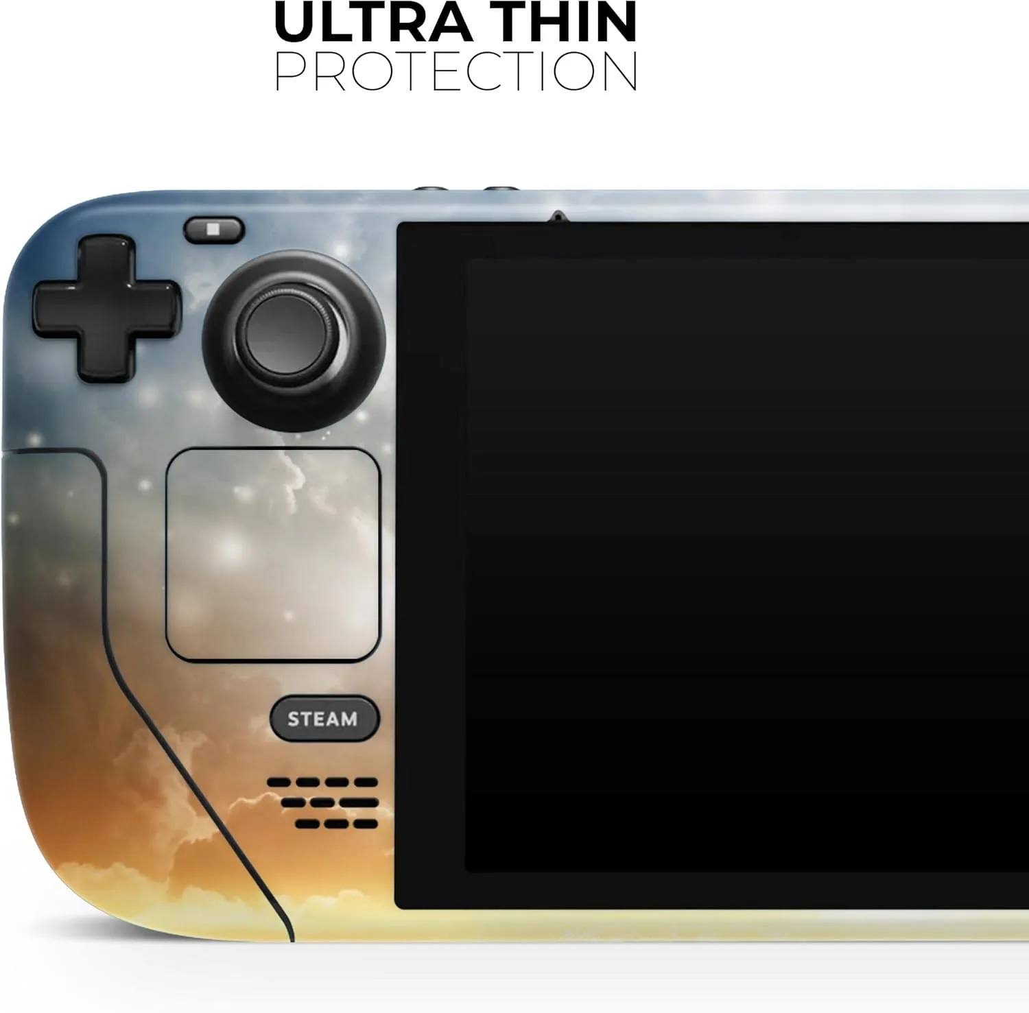 Compatible with Steam Deck - Skin Decal Protective Scratch-Resistant Removable Vinyl Wrap Cover - Majestic Sky on Crashing Waves