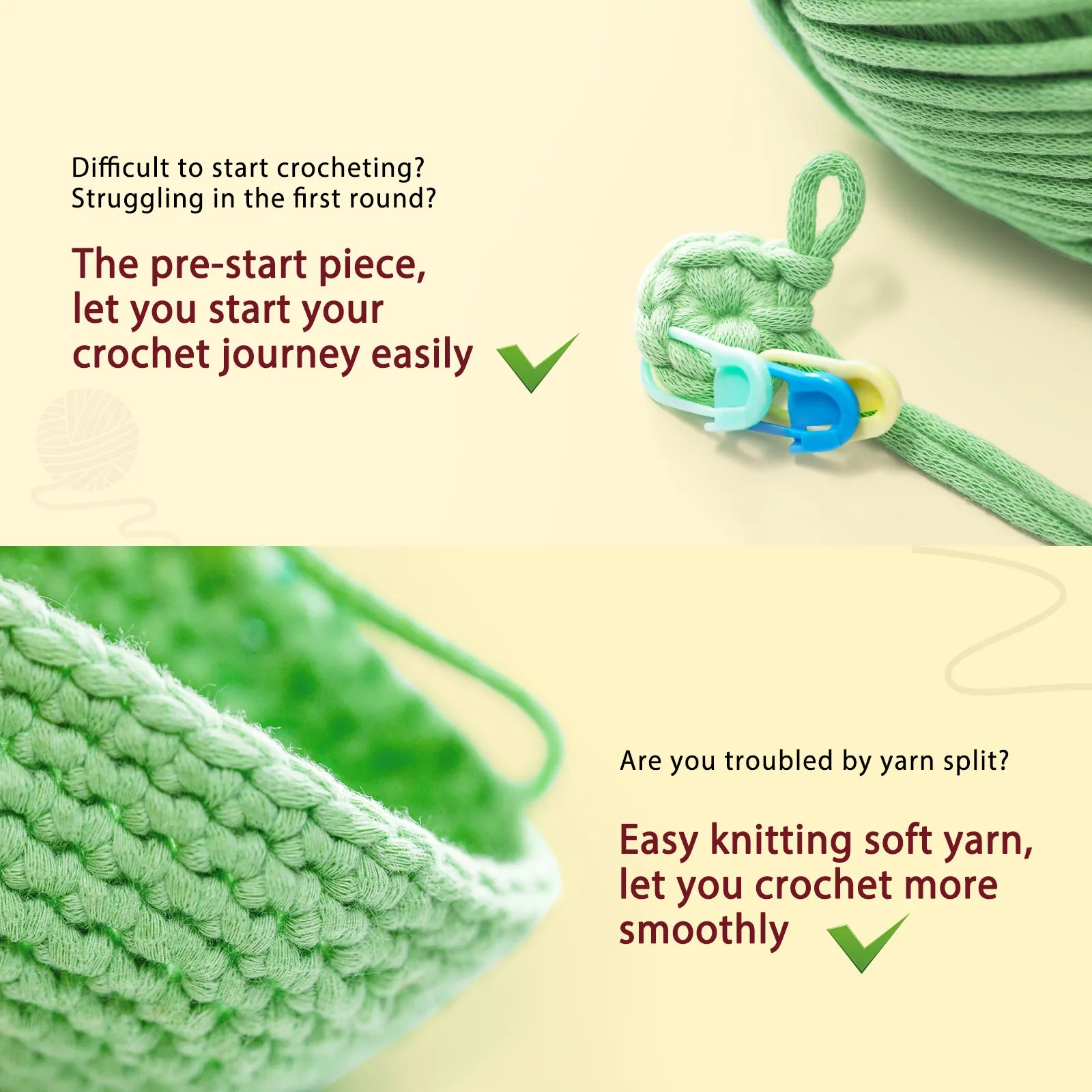 Complete Crochet Kit for Beginners—— Coaster