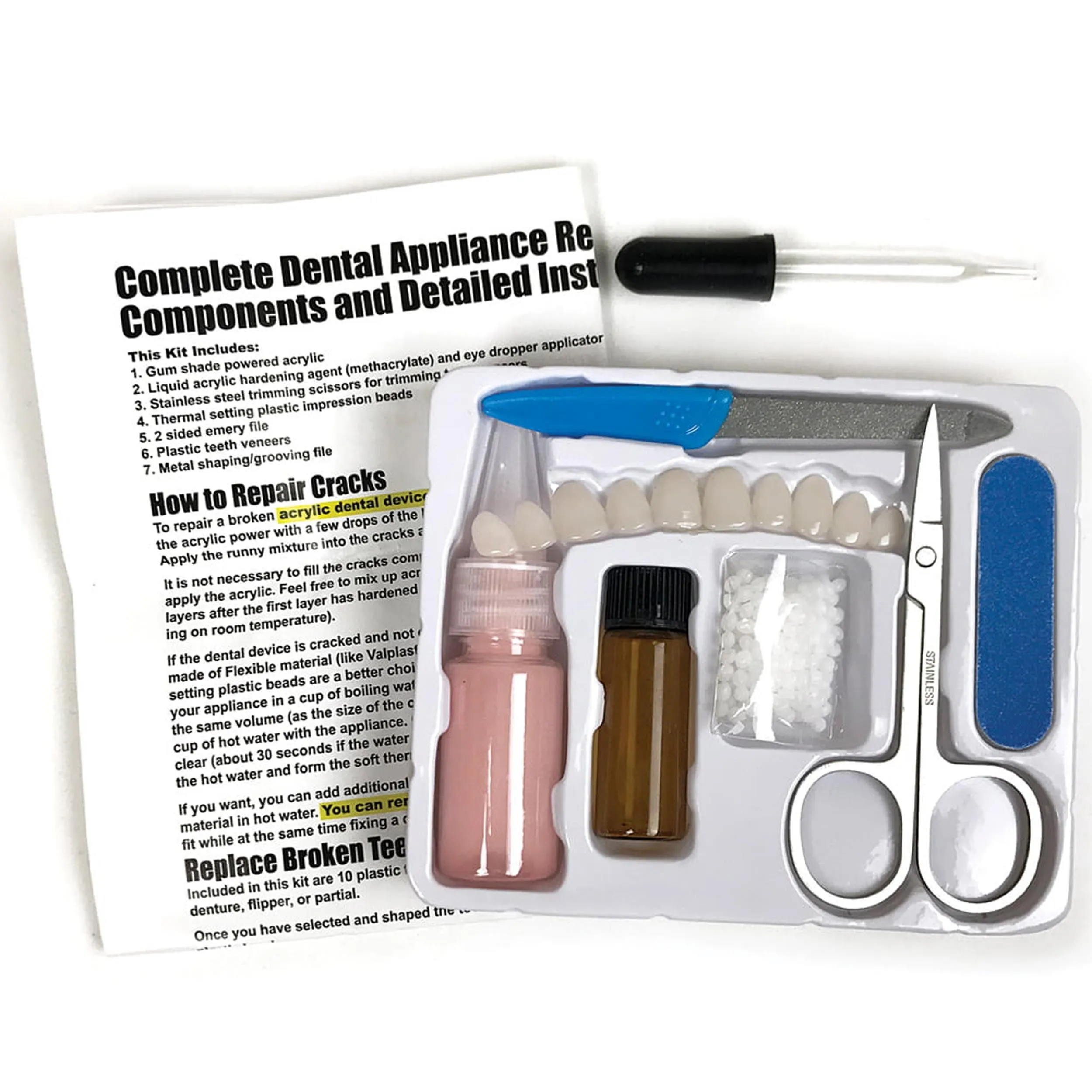 Complete Denture Repair & Reline Teeth Kit