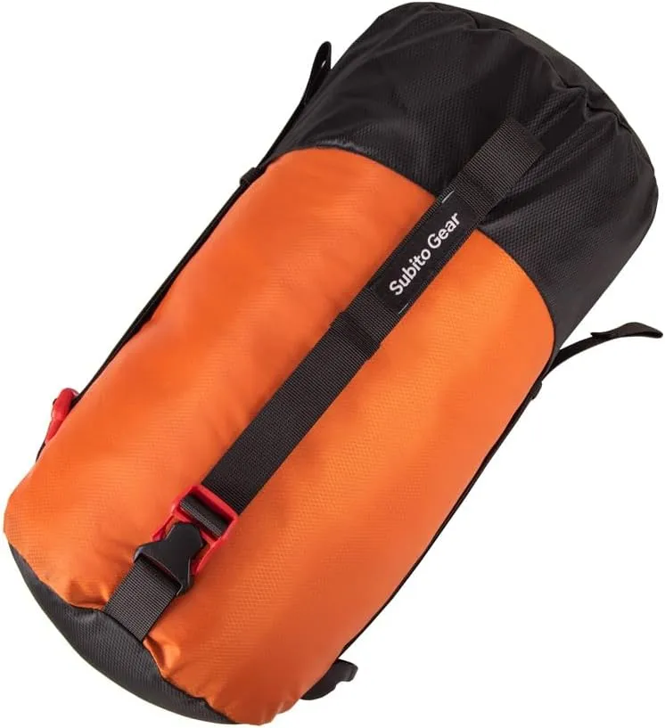 Compression Stuff Sack Lightweight 1-2L/4-6L/5-8L/9-18L/18-25L Waterproof Polyester Compression Bag Sleeping Bag Storage Sack for Camping Hiking Backpacking Outdoor Travel