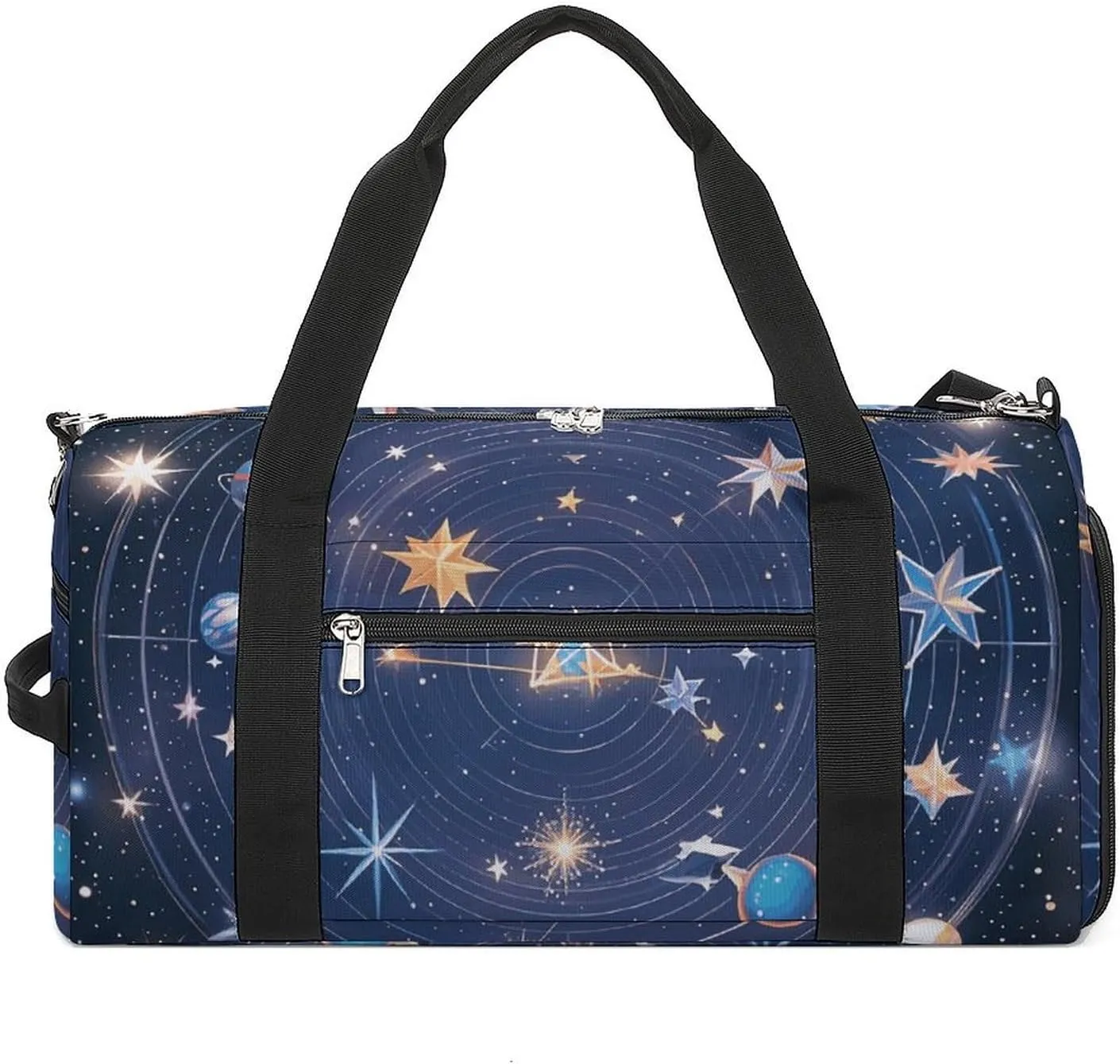 Constellations Cosmic Galaxies Gym Bag for Men Women Water Resistant Duffle Bag Travel Lightweight Bag for Travel Sports