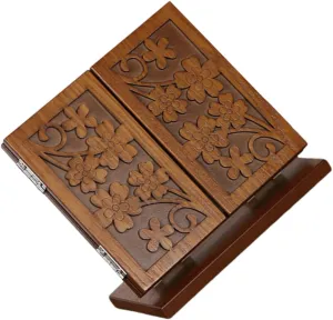 Convenient Cosmetics Mirror Wooden Foldable Dressing Table Home Makeup